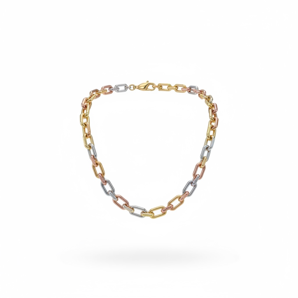 The Golden Link Station Bracelet